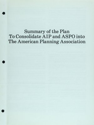 cover image of AIP-ASPO Merger Documents 1977-1978